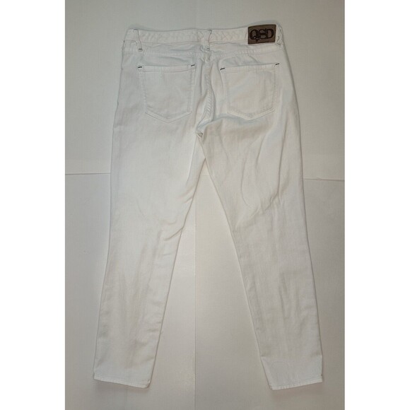 Quicksilver QSD Vintage Women’s White Denim Stretch Jeans Pockets Size 7/28 - Picture 2 of 13